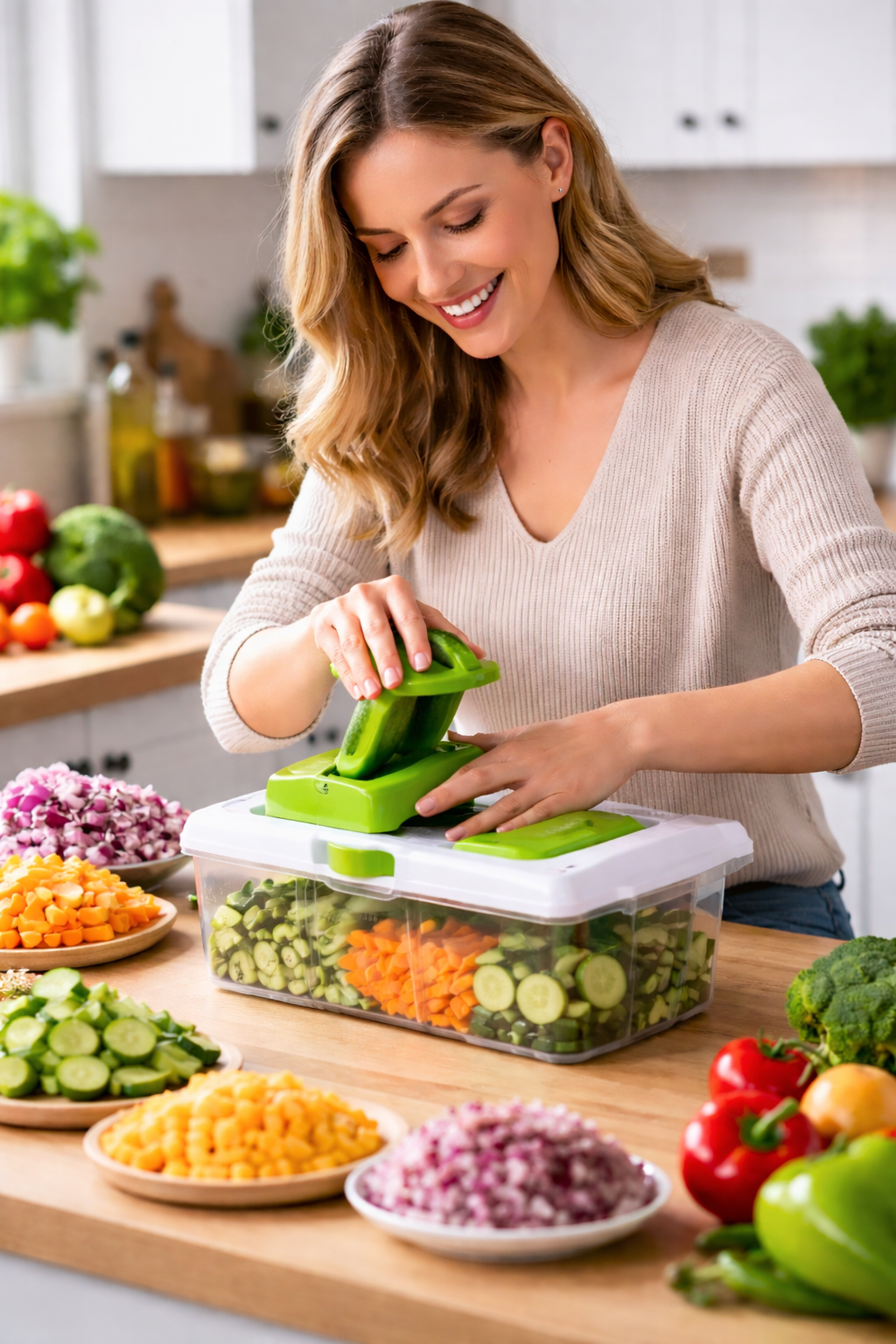 SliceMaster™ Deluxe – De slimme 22-in-1 Groentesnijder