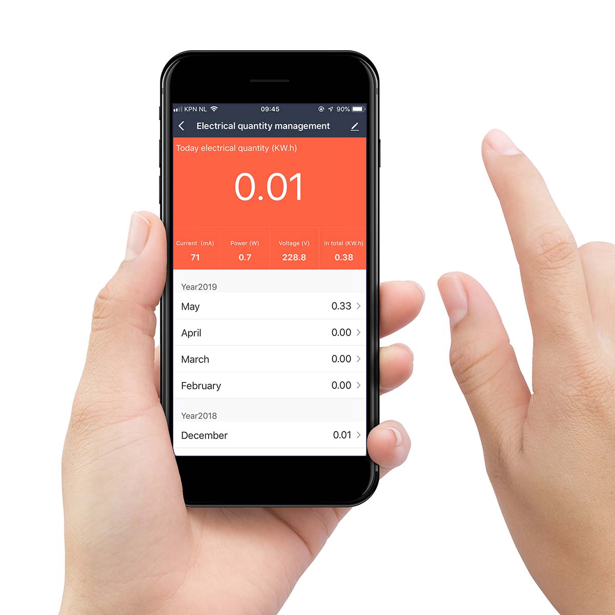 ⚡ CasaGenius PowerSense™ – Slimme WiFi Tussenstekker met Energiemeter (16 A / 3680 W)